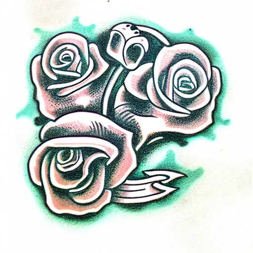 Skull With Roses