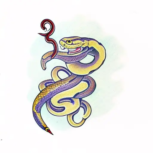 Snake Around Dagger