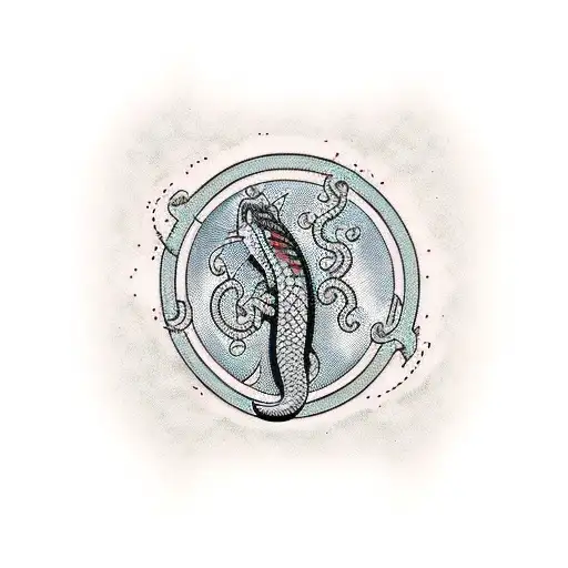 Red Snake With Black Honeycomb