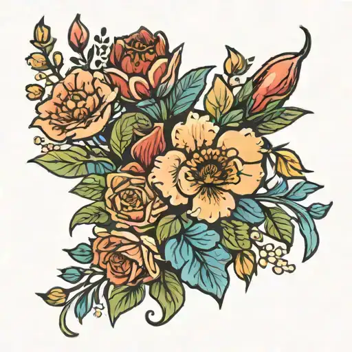 Birth Flower Bouquet