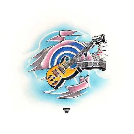 Electric Guitar And Amp