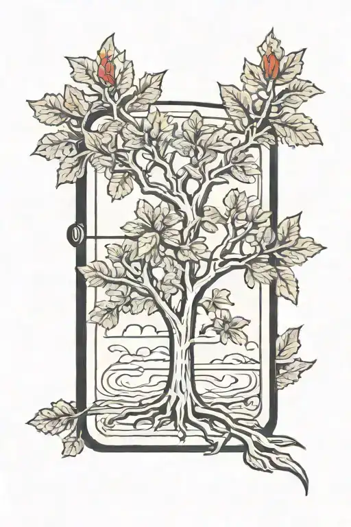 Zippo Lighter With Tree Growing