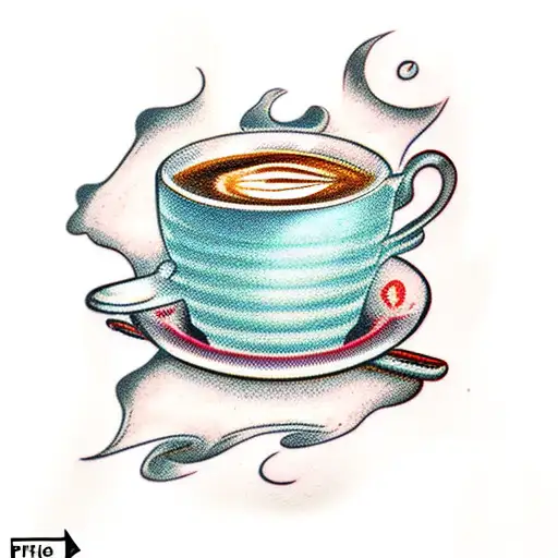 Coffee Puring Over Ice Cream