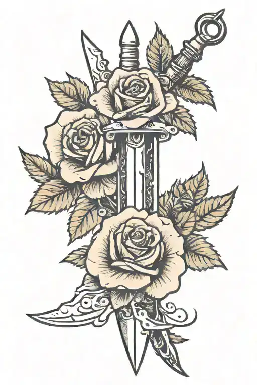 Dagger And Rose