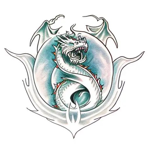 1 Wizard Fighting A 1 Dragon