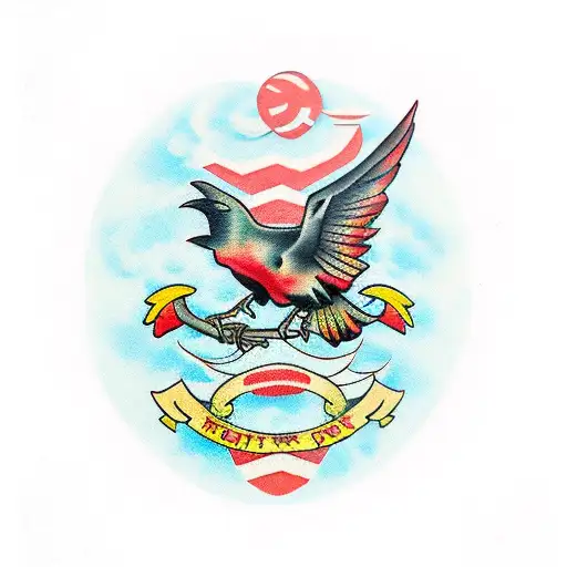 Raven Books Red Circle Background