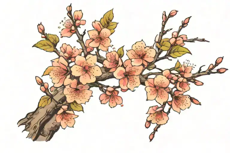 Forearm Cherryblossom Tree Branches