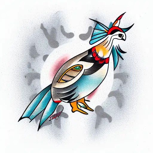 California Male Quail With Antenna Portraite