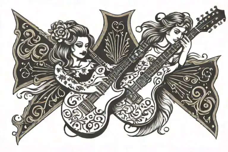 Sisters Lead Guitar Music Notes
