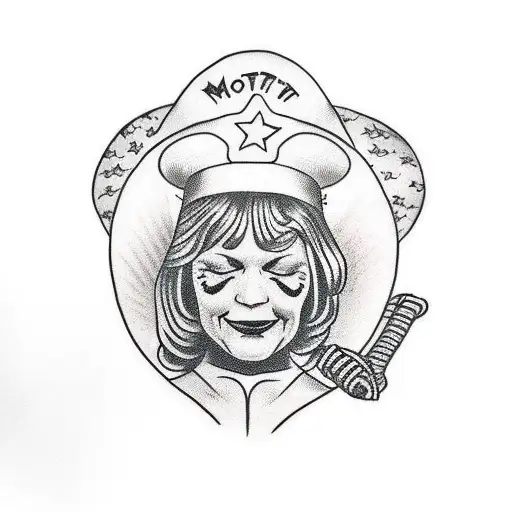 Mother Mart Praying No Colour