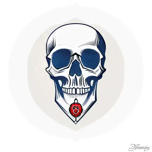 Skull With Sniper Rifle And 50Kill Symbol With The Text Pas De Cartier