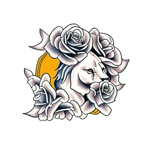 Rose And Lions