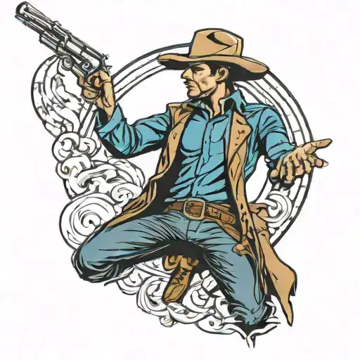 Modern Cowboy Gunslinger
