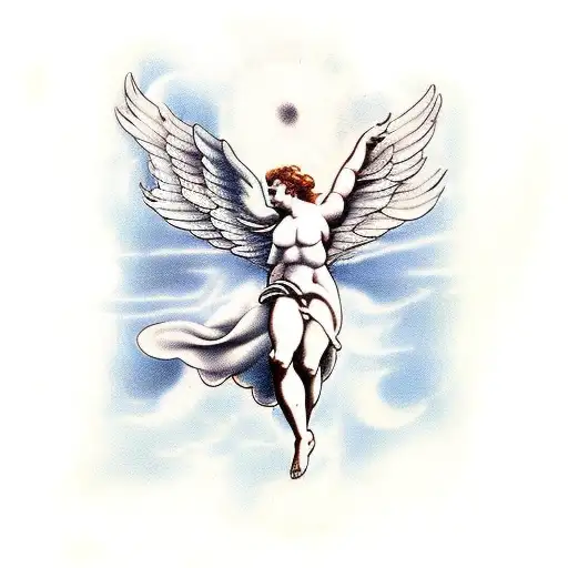 Falling Angel By Michelangelo With No Wings