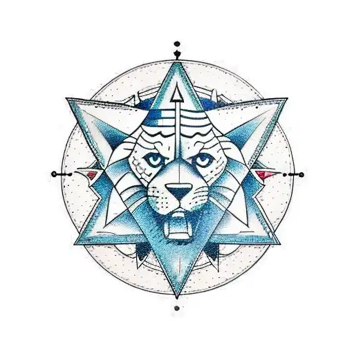 Leo Star Sign With Compas And Plan