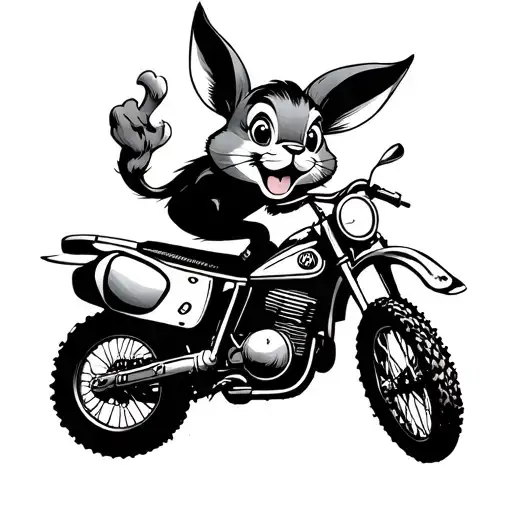 Disney Thumper On A Dirt Bike Motorcycle