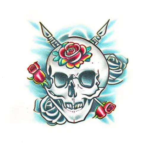 Skull And Roses