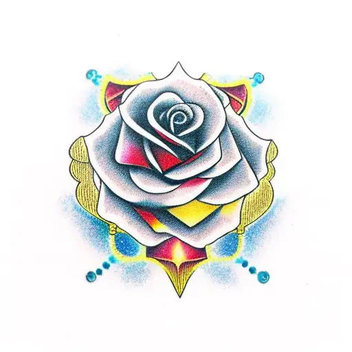 Rose With Shakespeare Quote With A Name And A Tribal Pattern With An Infinity Sign With Dates