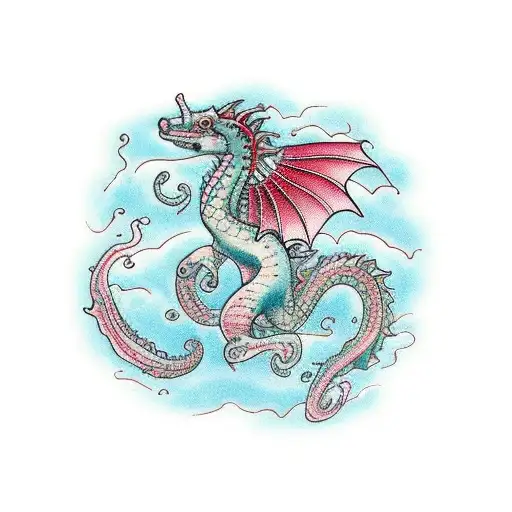Sea Horse With Dragon Features