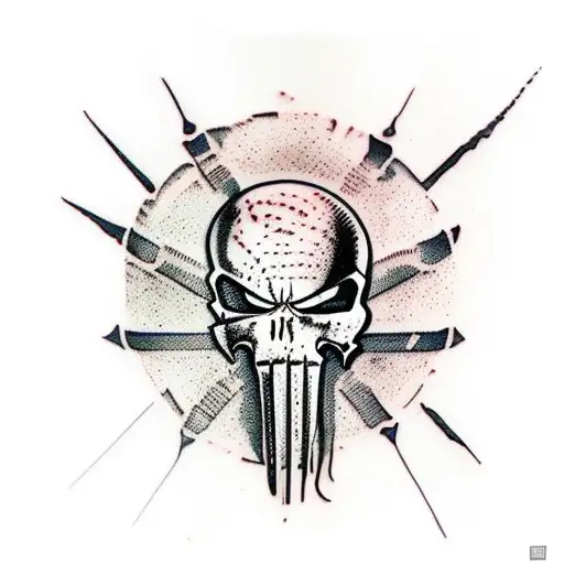 Punisher Skull Split Daredevil Mask