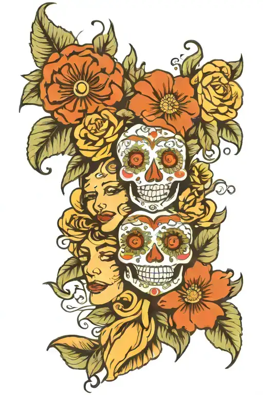 Flowers With Faces Different Emotions