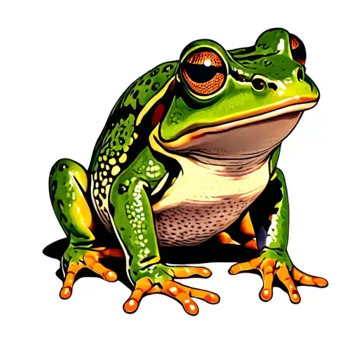 A Frog Sitting Alone