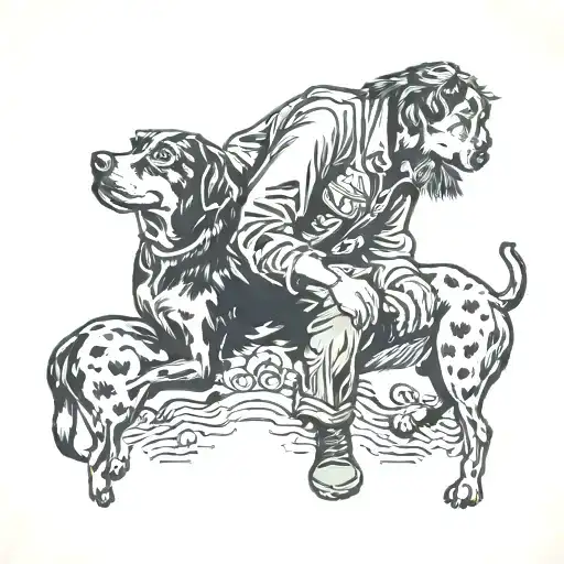 Man And Dog Friendship