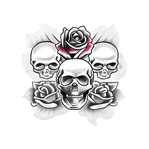 Skull And Roses
