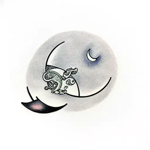 Simple Crescent Moon