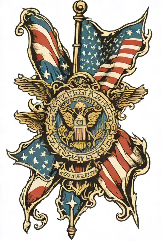 Patriotic American Flag