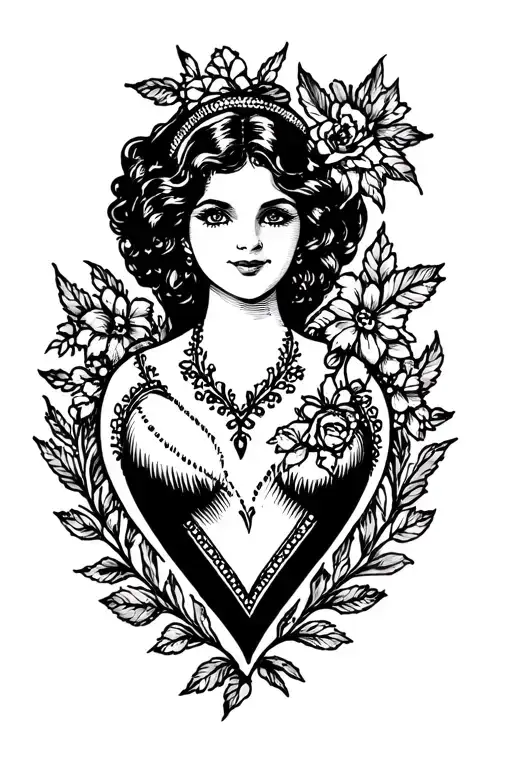 Mom In A Heart Shaped