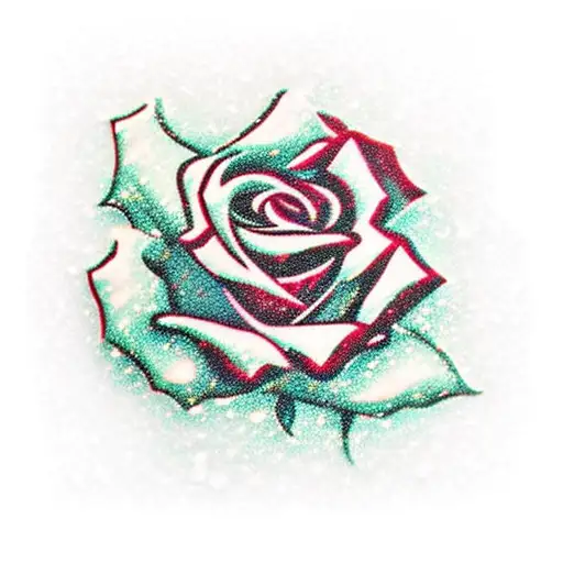 Red Rose Green Snow