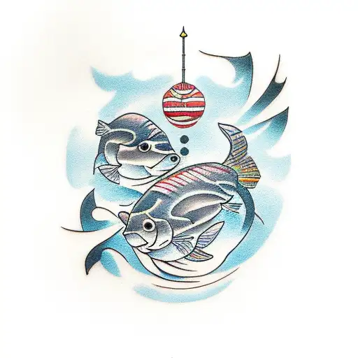 Nathan And Daniel In Morse Code Shaped Like A Fish