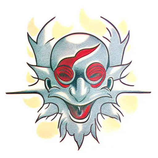 Tengu Mask Black And Red