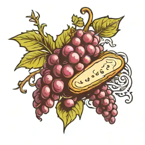 Bread Loaf On Grape Vine