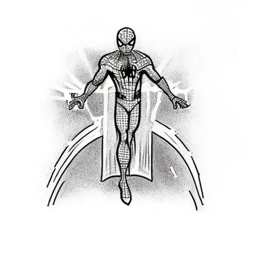 Marvel Comic's Spider-man As Jesus Being Crucified On The Cross