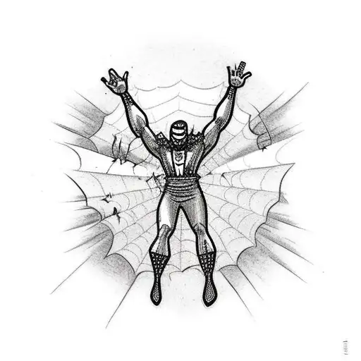 Jesus As Spider-man On The Cross