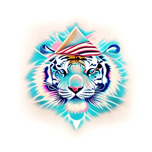 Abstract God Tiger Rose