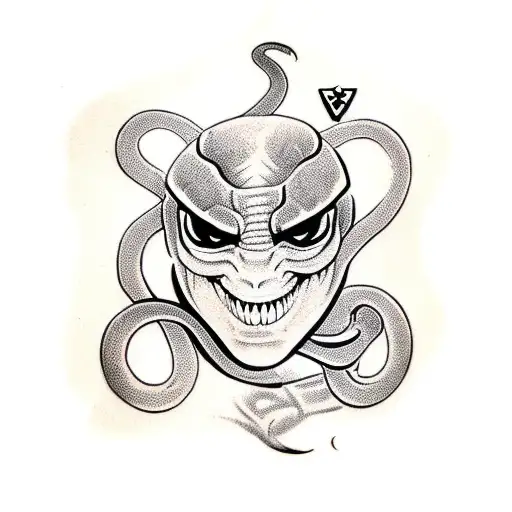 Snake With Joker Design