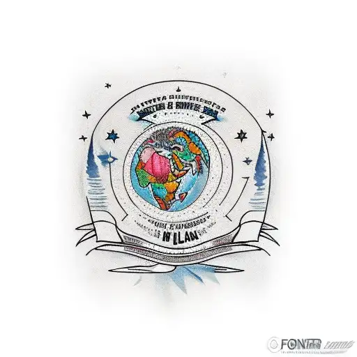 Fond Carte Du Monde Avec En Premier Plan Avion Et Rose Des Vents