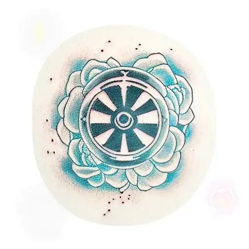 Rebel Alliance Symbol And Jedi Order Symbol With Flowers