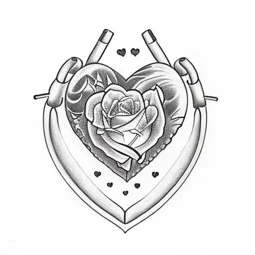 Realistic Heart Representing My Children Kalia And Eliana Are My Heartbeat