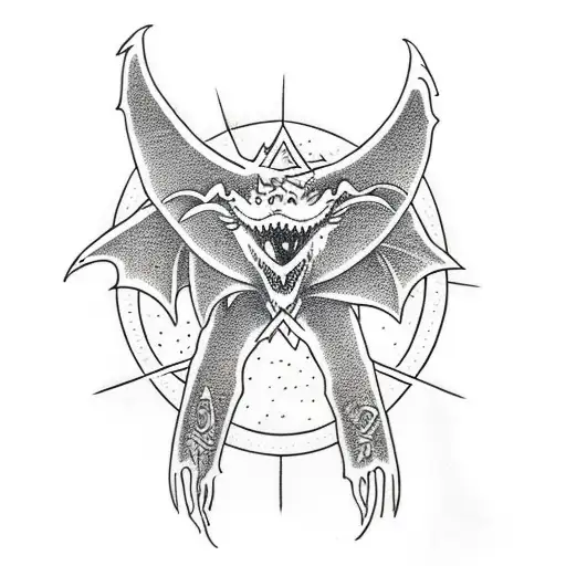 Mordor With A Dragon Flying