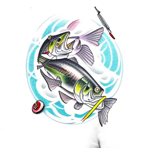 Bass Fish With A Dart