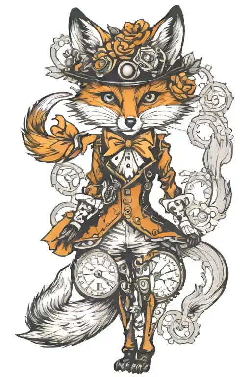 Steampunk Fox Full Body
