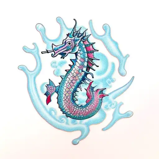 Sea Horse With Dragon Scales