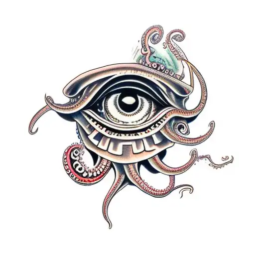 Illuminati As A Eye Octopus Tentacles Tragedy Of Life