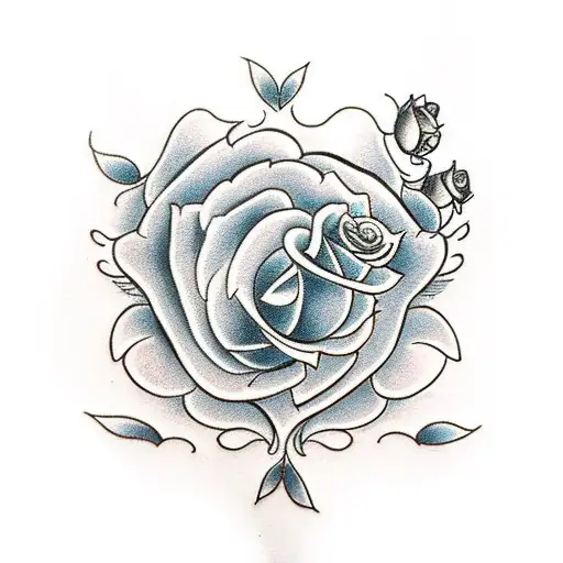 Old School Tattoo Black Cat And Roses