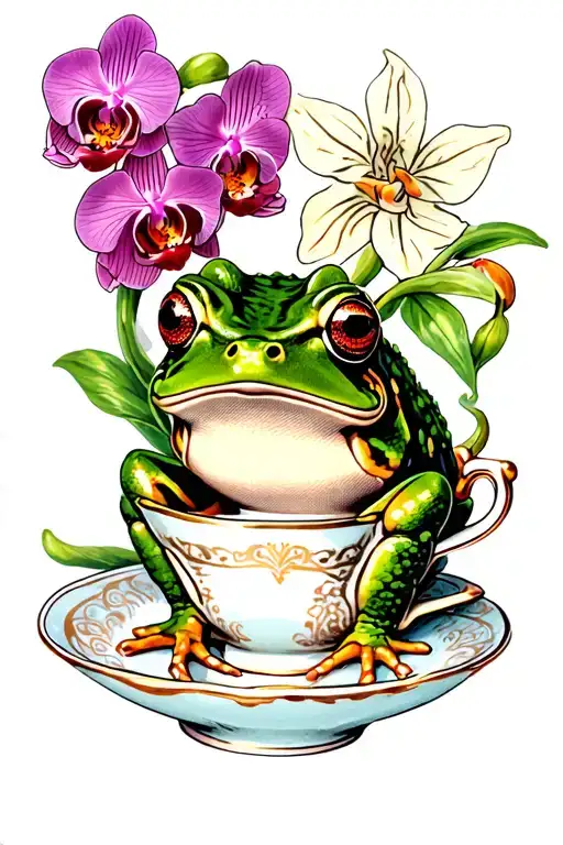 Frog Prince Tea Cup Orchid