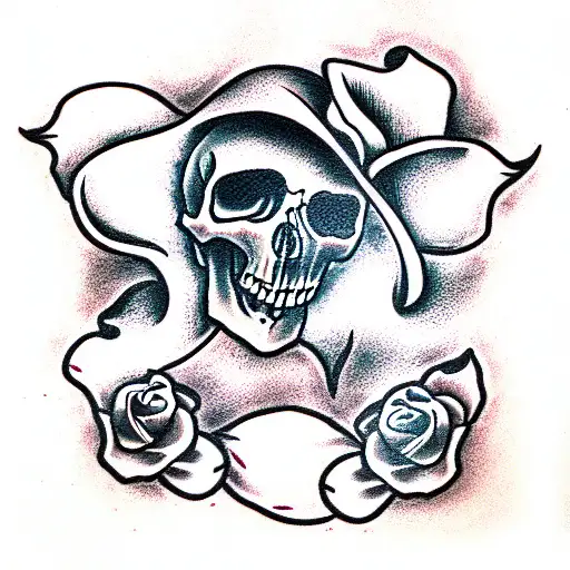 Skull And Roses